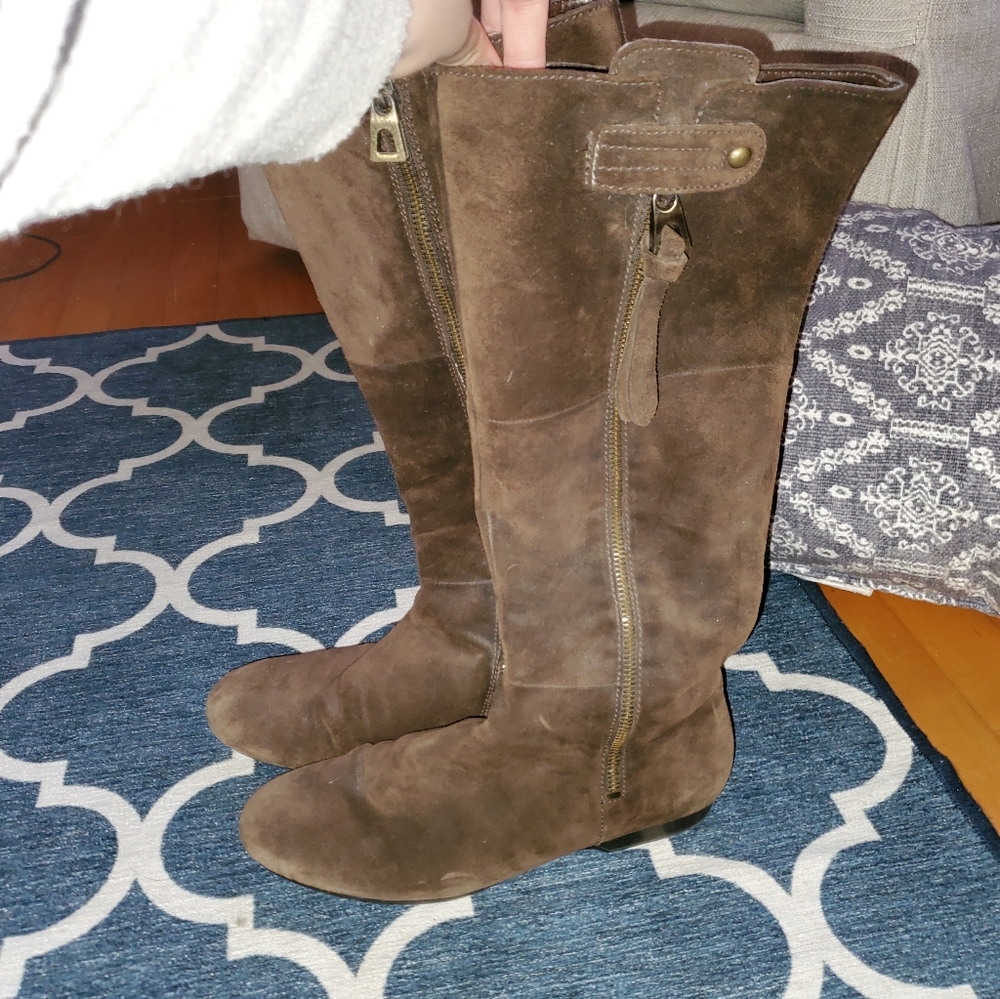 Enzo Angiolini Suede riding boot